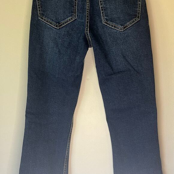 Zara Dark Wash Cropped Bootcut Jean Size 2 - Picture 8 of 11